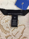 White House Black Market Size M White Preloved Longsleeve