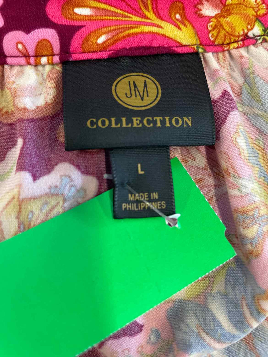 JM Collection Size L Red Blouse