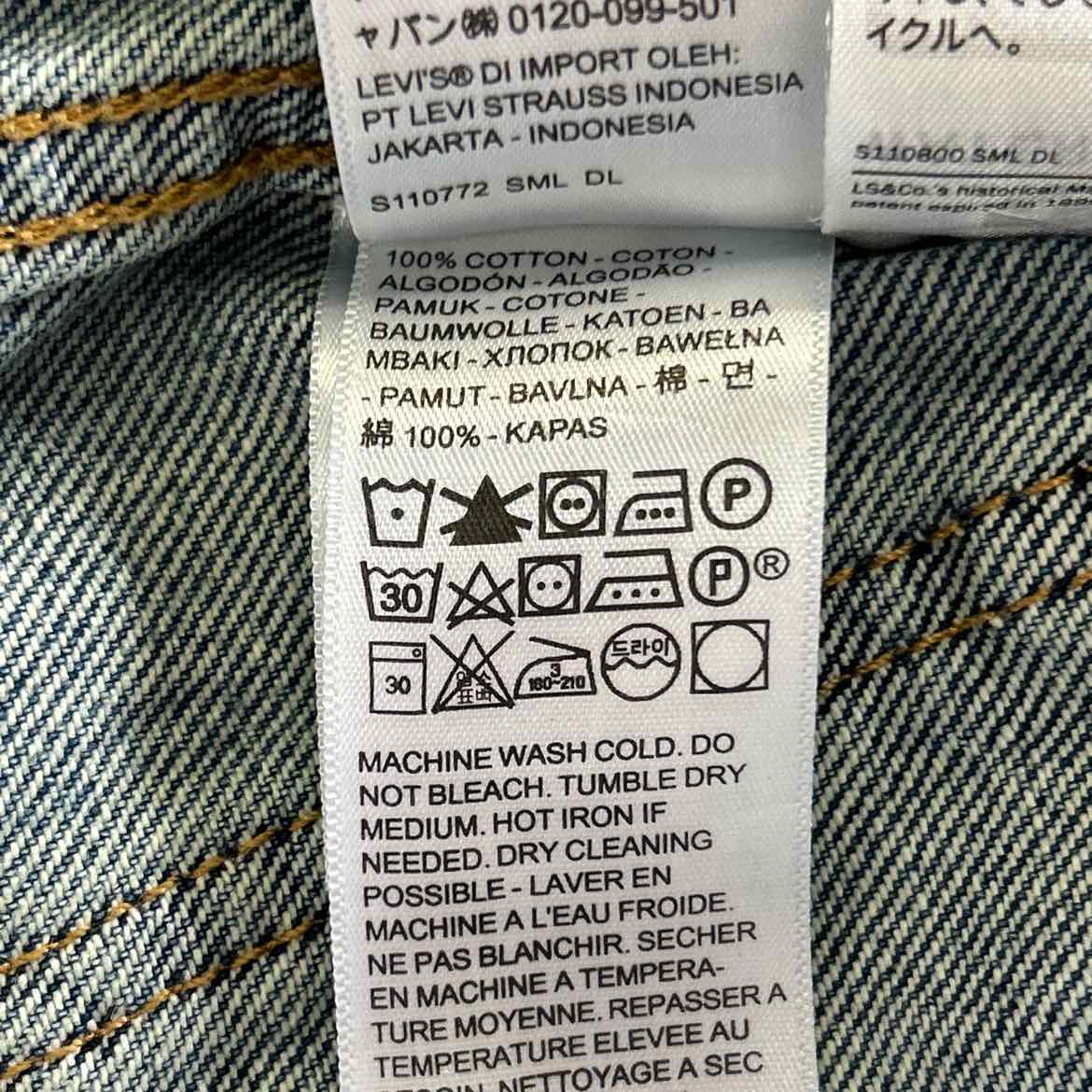 Levi's Size XXS Denim Preloved Vest