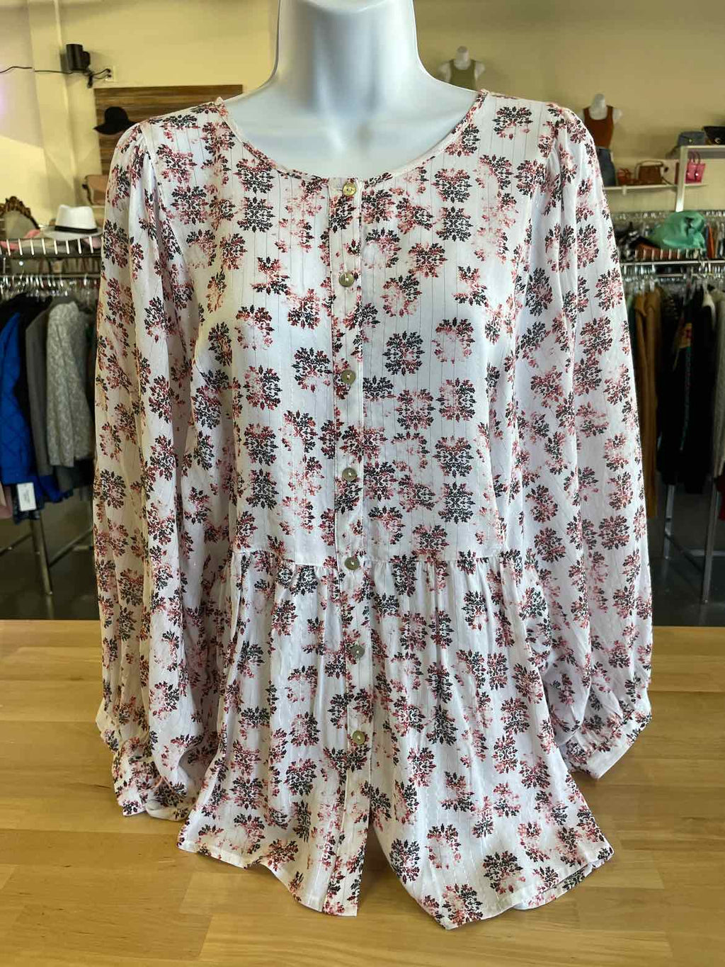 Jane & Delancy Size L Pink Blouse