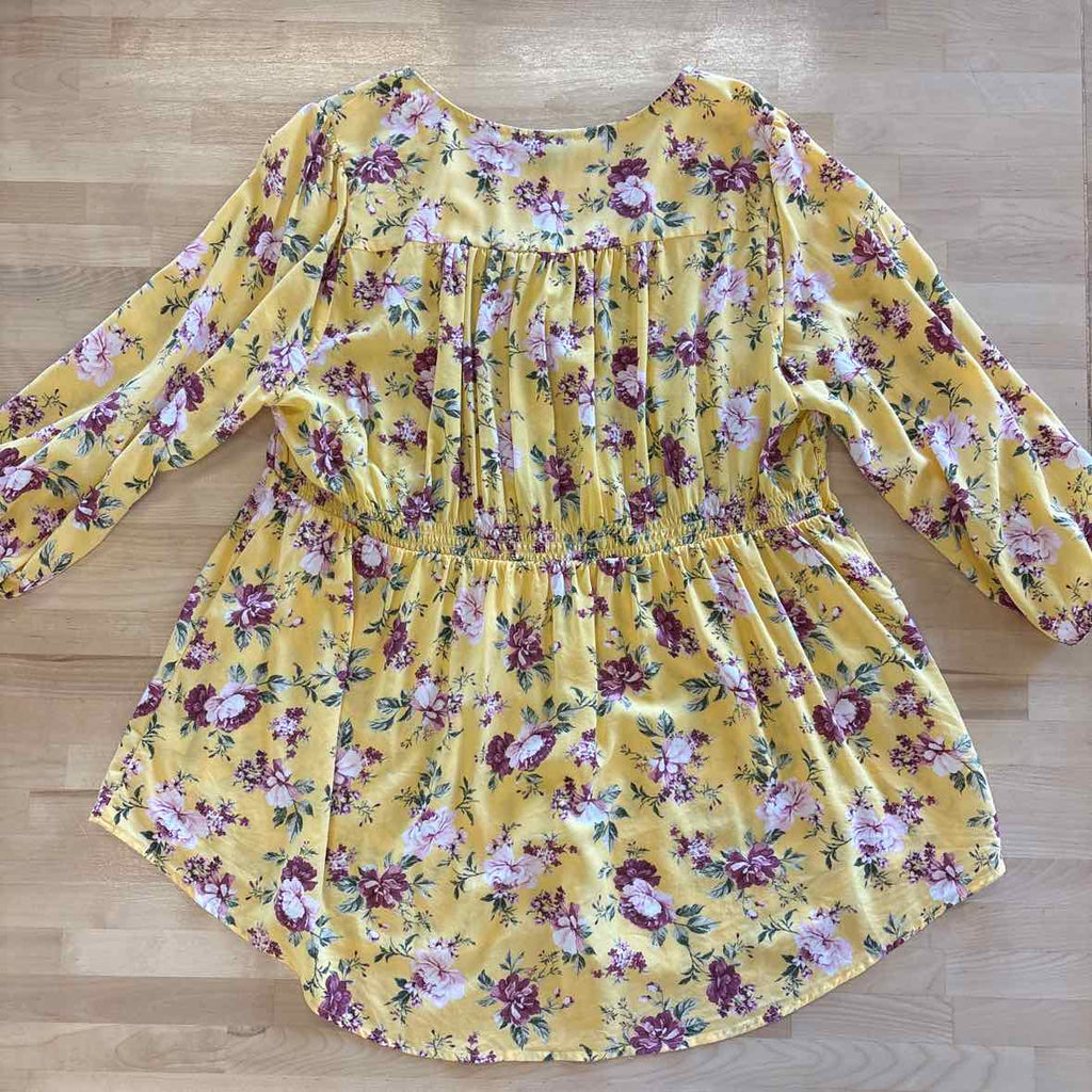 Torrid Size 1X Yellow Blouse