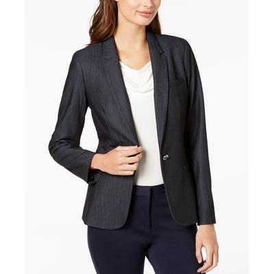 Calvin Klein One-Button Blazer, Regular and Petite Sizes - Indigo