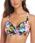 Bleu Size 34DD Sweet Escape Bra-Sized Bikini Top - Multi