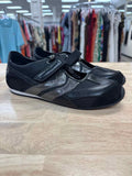 Steve Madden Size 7 Black Leather Preloved Viper Sneakers