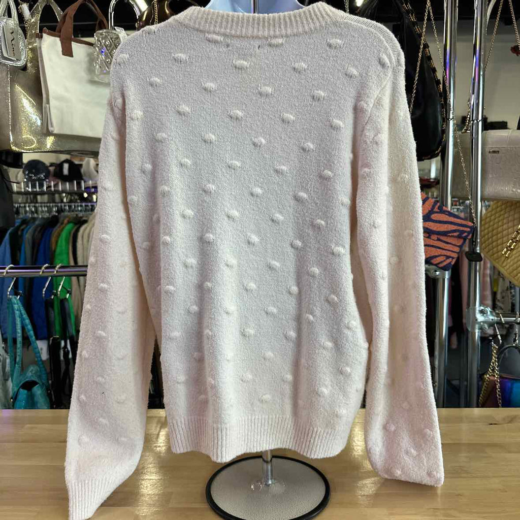 Who What Wear Size L Cream Sweater