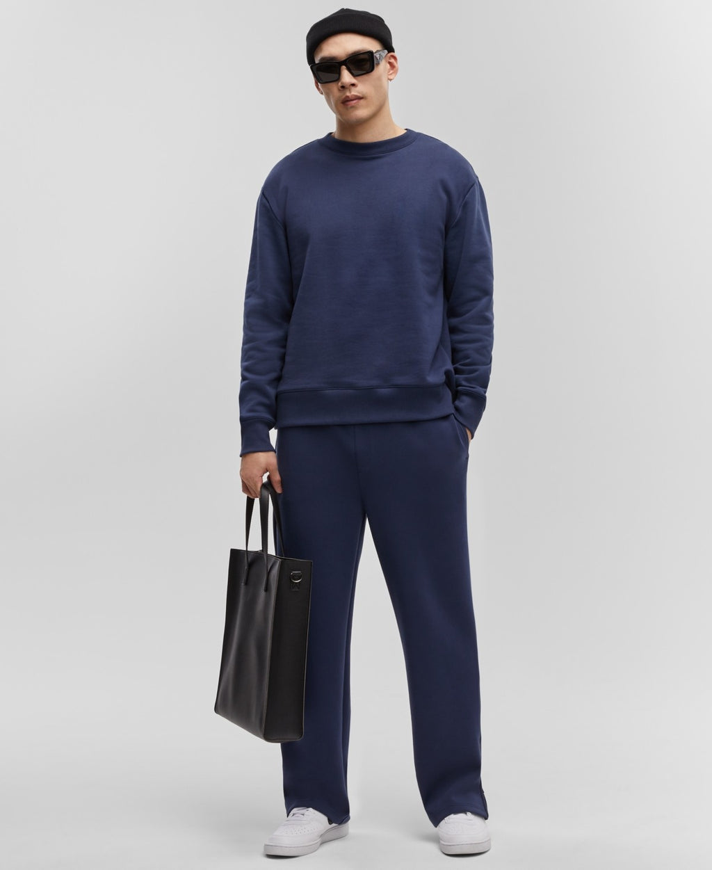 Mode of One Men's Relaxed-Fit Fleece Sweatshirt  - Caspian Waters NWT