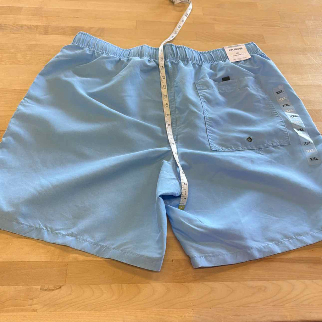 Cotton on Men's Kahuna Drawstring Shorts - Pale Blue - XXL