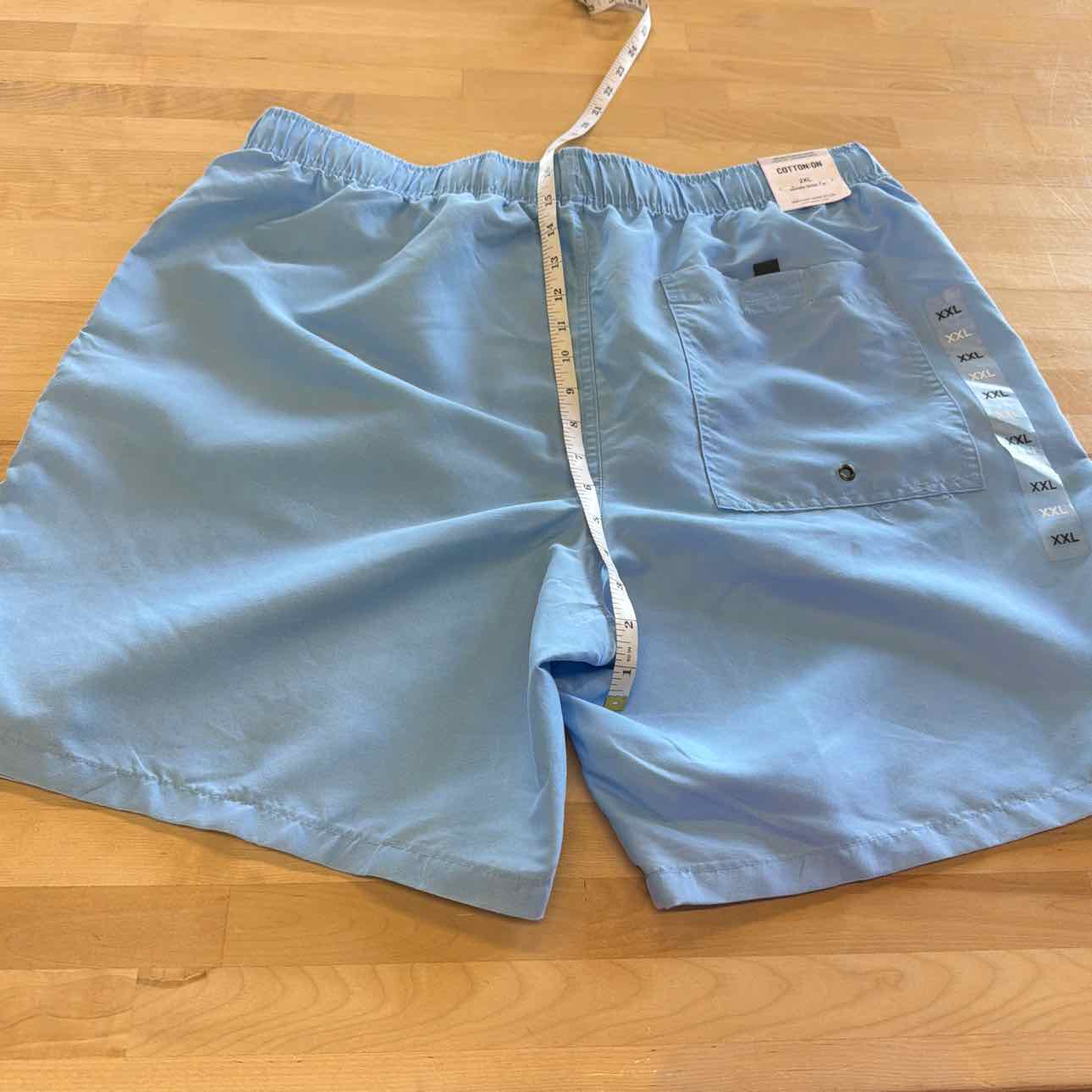 Cotton on Men's Kahuna Drawstring Shorts - Pale Blue - XXL