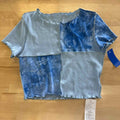 Do My Self Size L Blue Crop Top