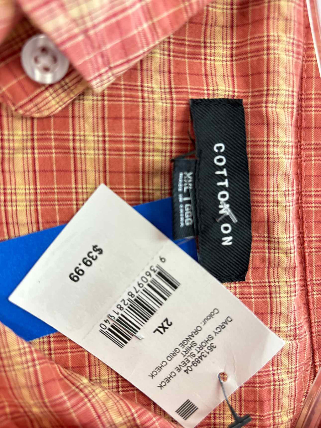 Cotton On Size XXL Cotton on Men's Darcy Short Sleeve Shirt