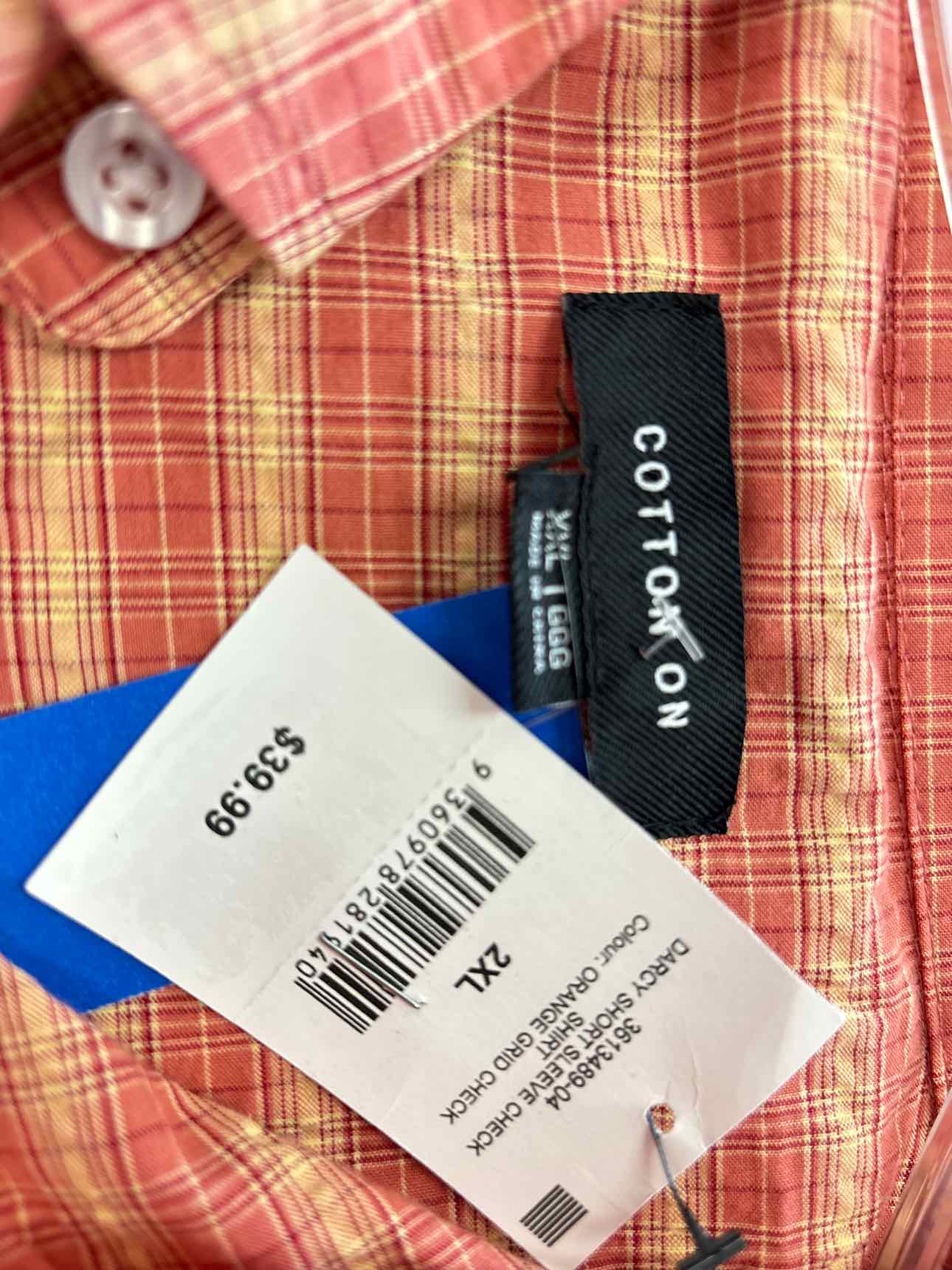 Cotton On Size XXL Cotton on Men's Darcy Short Sleeve Shirt