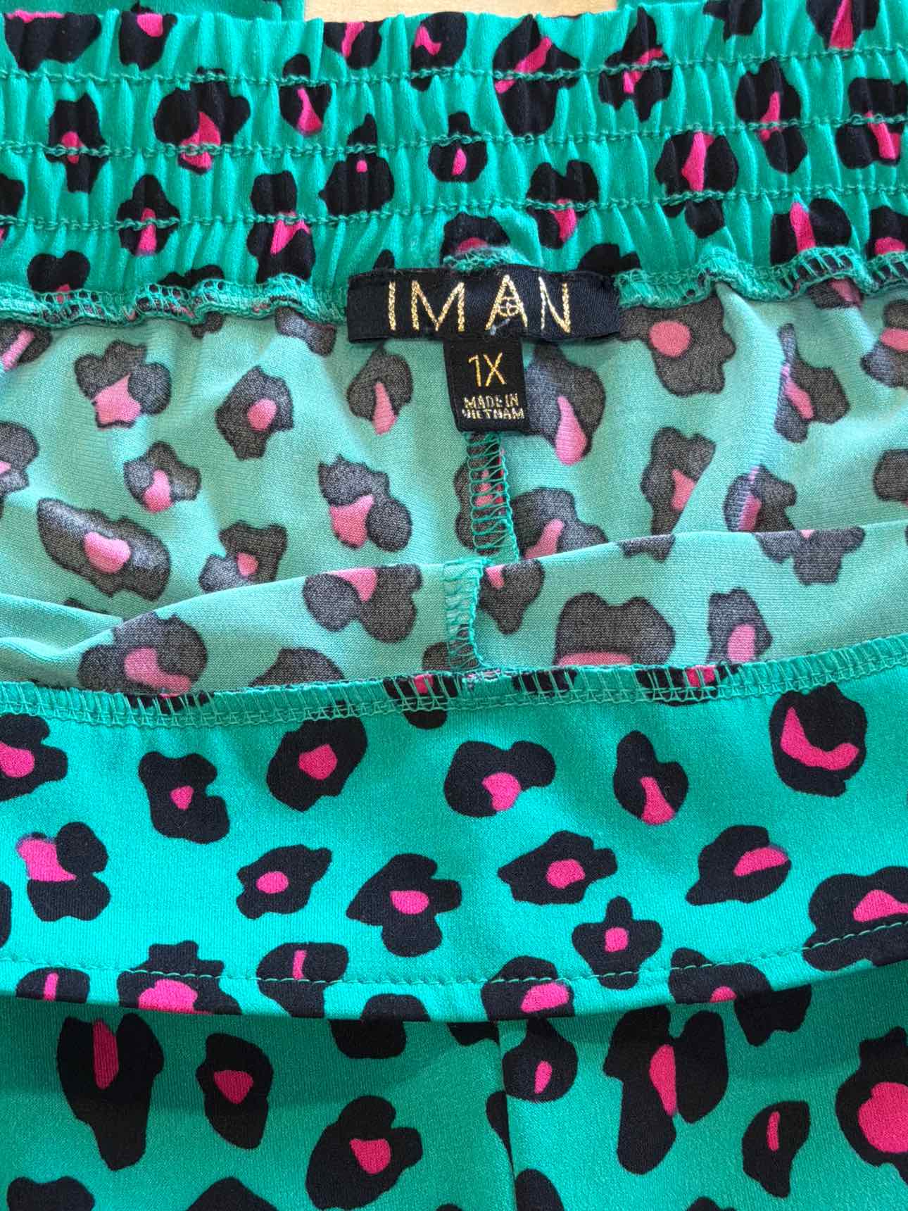 Iman Size 1X Green Preloved Pants