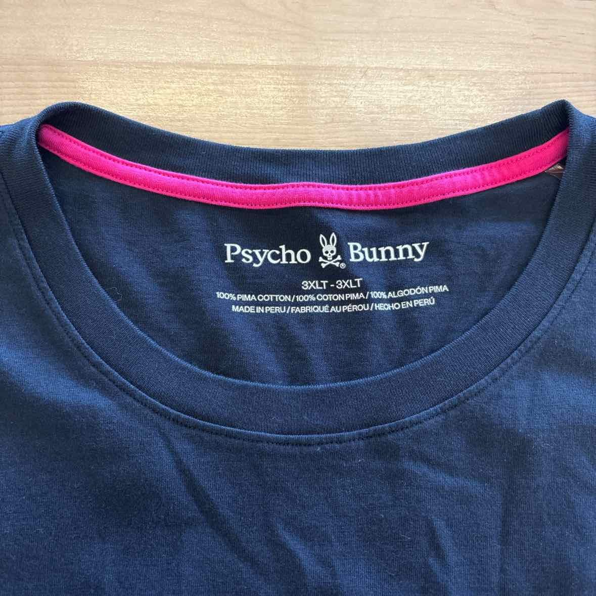 Psycho Bunny Size 3XL Black MENS T-shirt