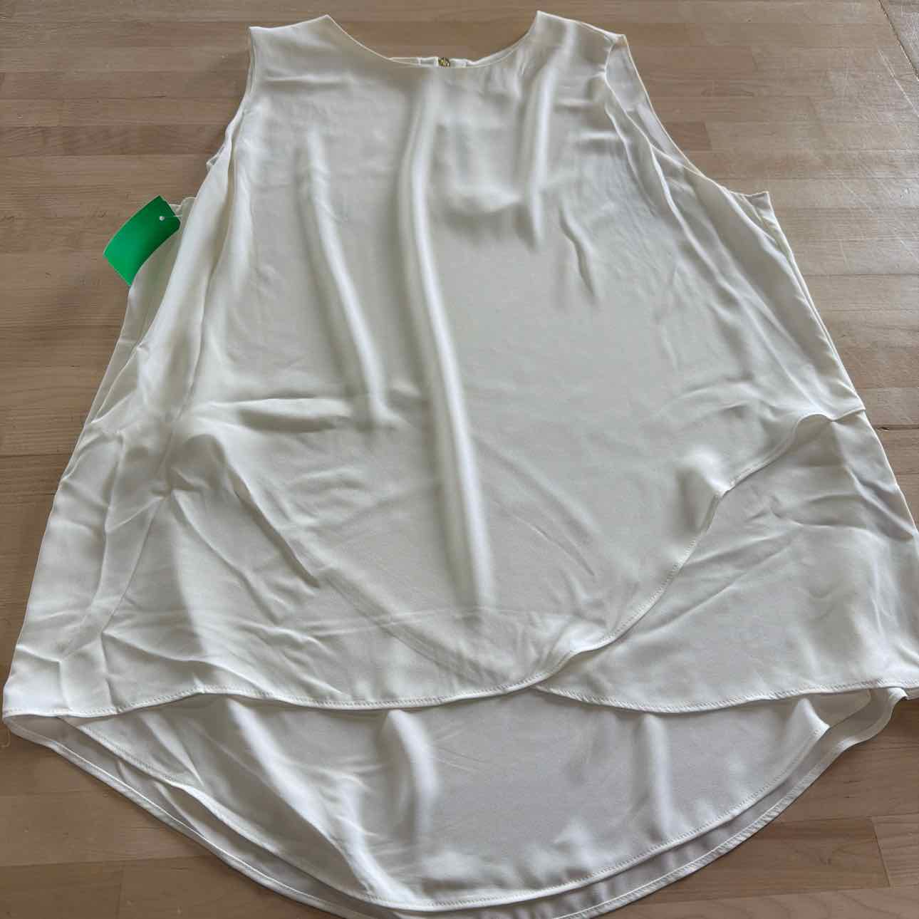 Chico's Size L Cream Preloved Sleeveless