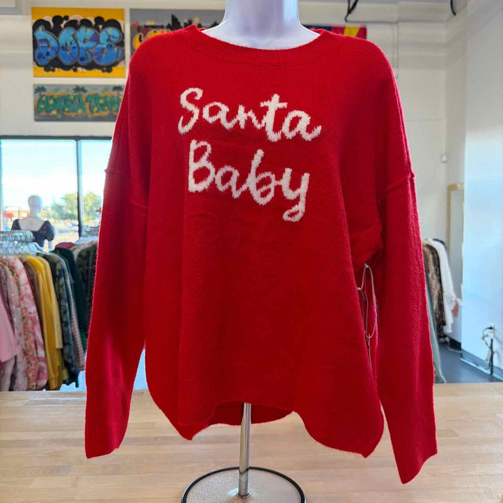 CeCe Size M Red New Cardigan