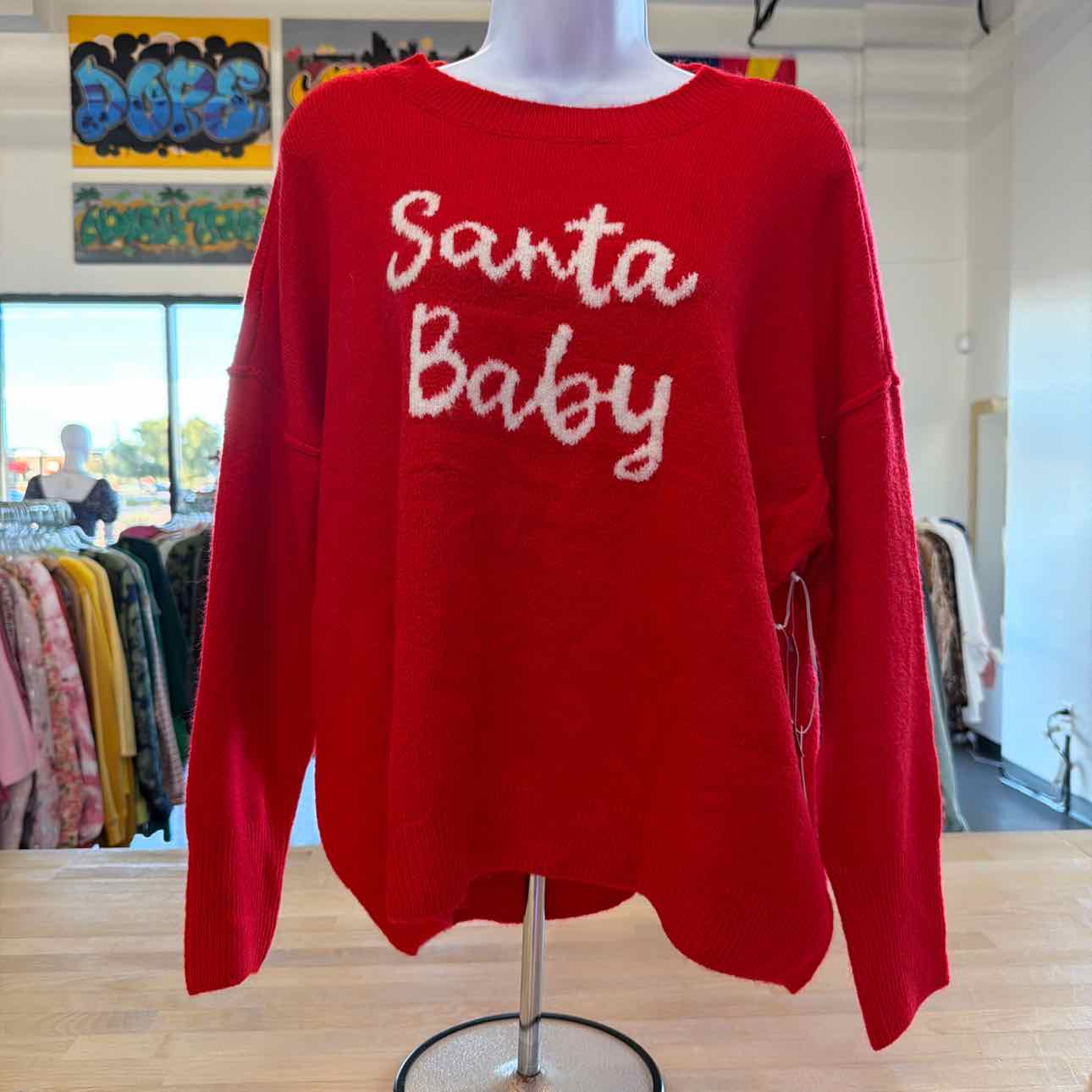 CeCe Size M Red New Cardigan