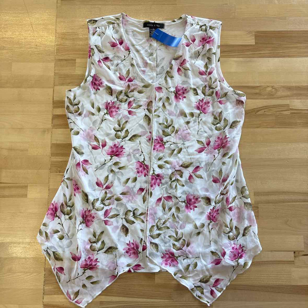 Adele and May Size XL White Sleeveless