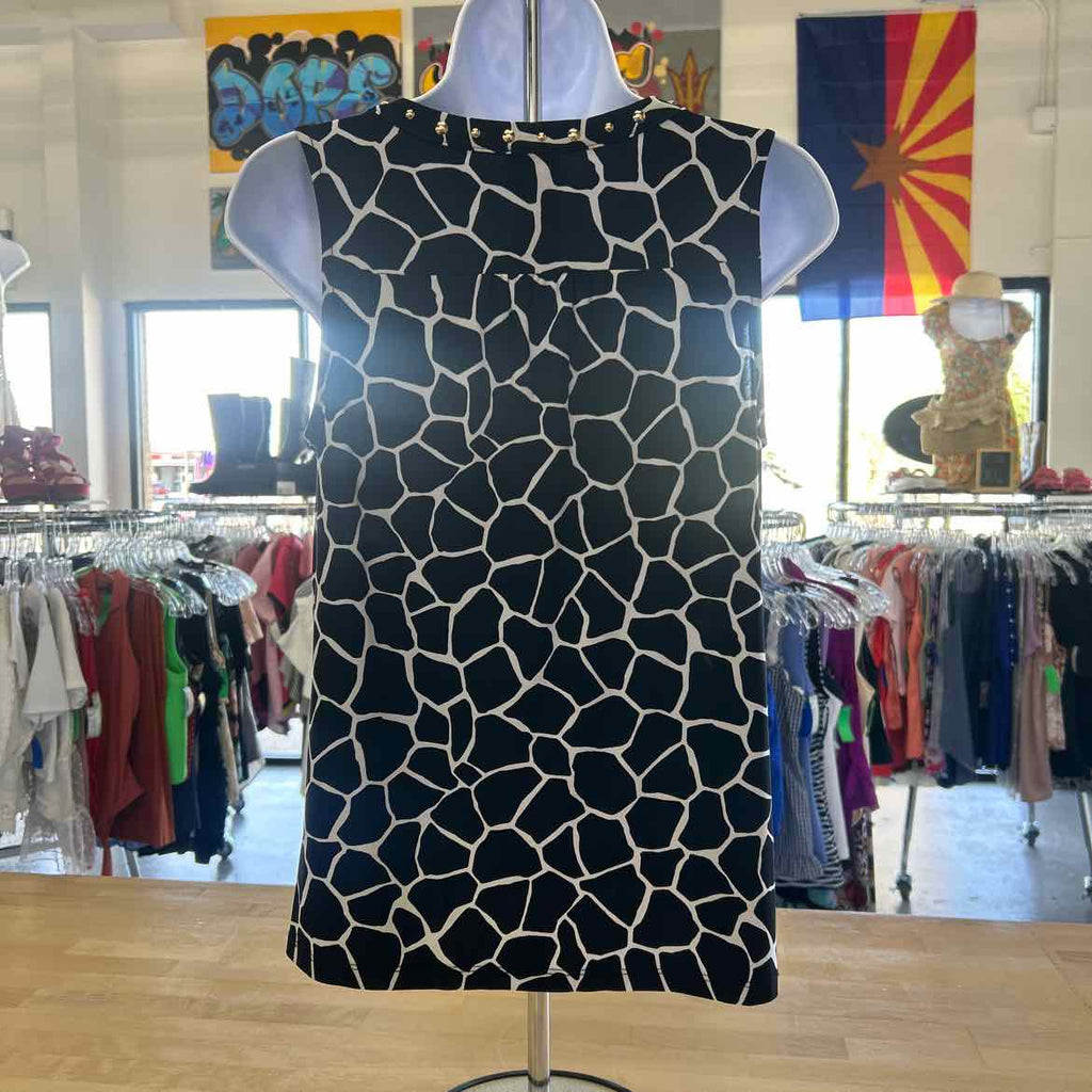 INC Size XS Black White Preloved Sleeveless