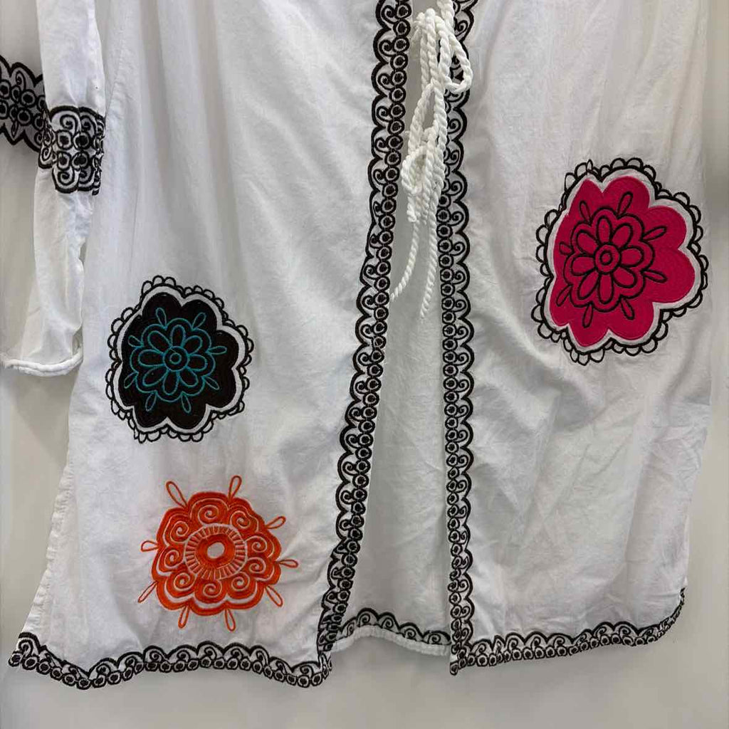 Mudpie Size M White Preloved Coverup