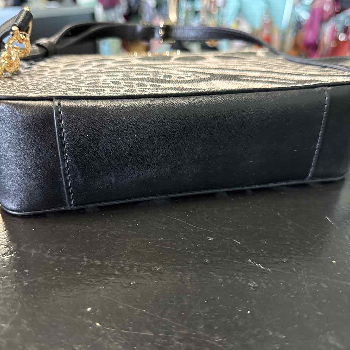 Michael Kors Logo Semi Lux Animal Print MD Camera Crossbody NWT