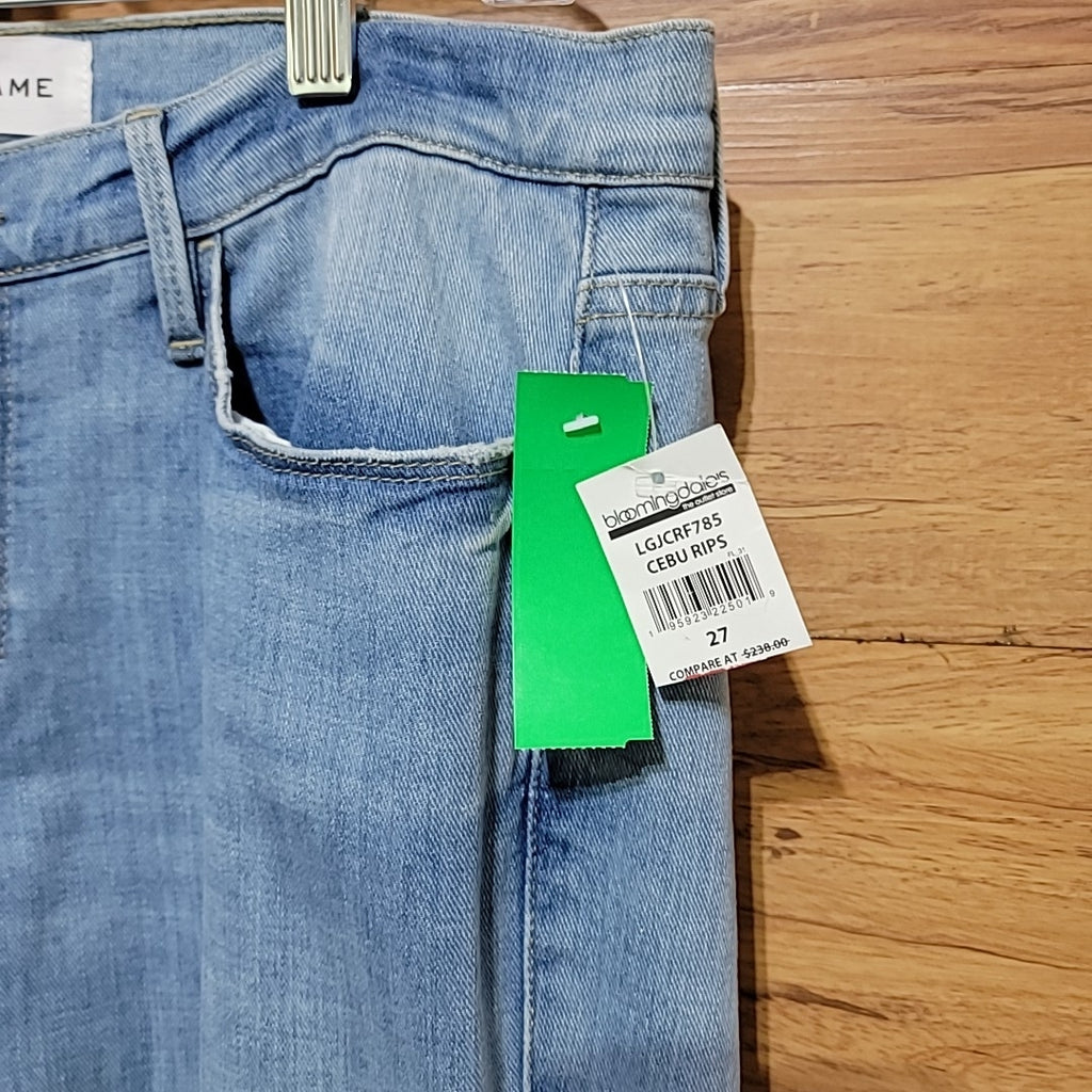 Frame Size 27  Le Garcon Crop Jeans NWT