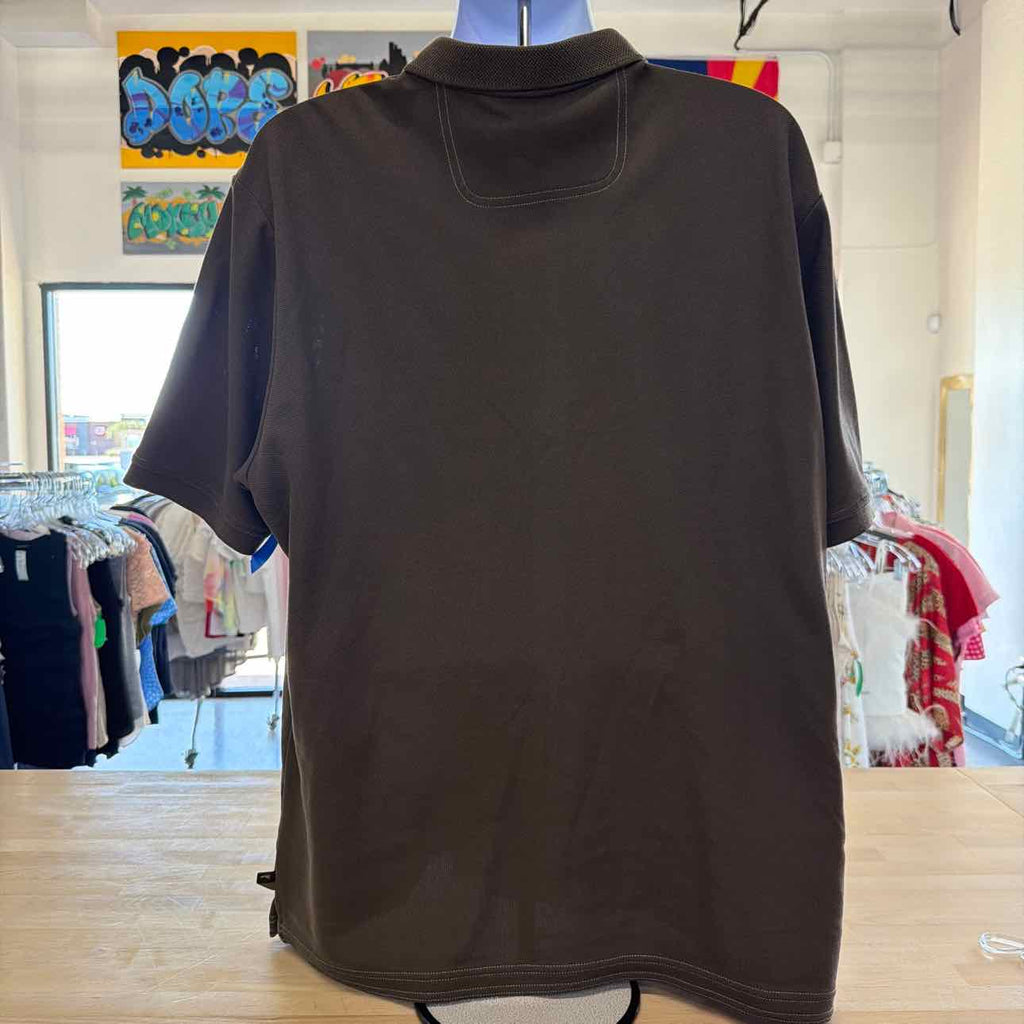 Tommy Bahama Size 2XL Brown Preloved MENS Polo