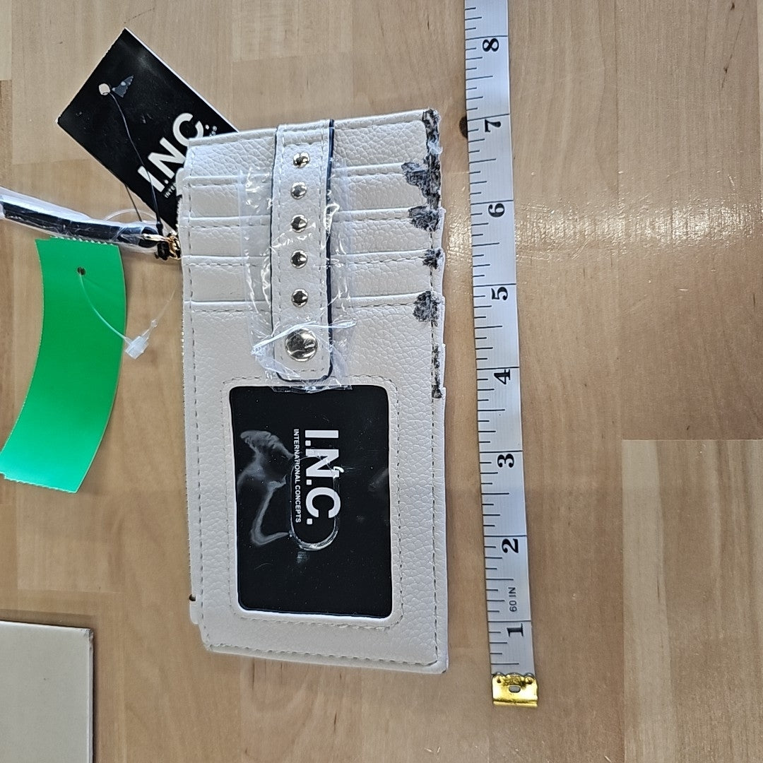 INC Off White cardholder