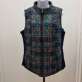 Kim Rogers Size L Red & Green Polyester Preloved Vest