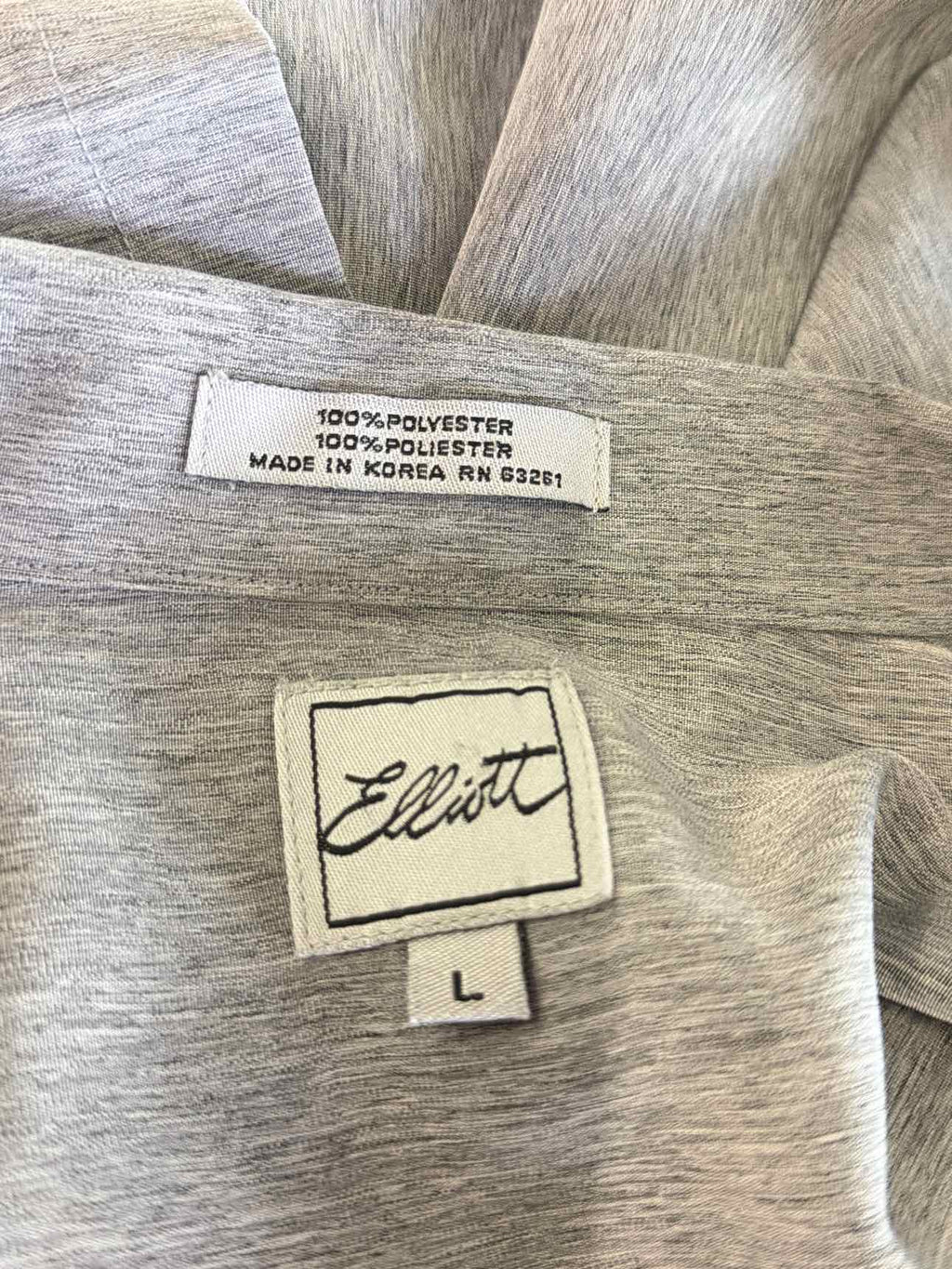 Elliot Size L Gray Preloved MENS Button Down Shirt