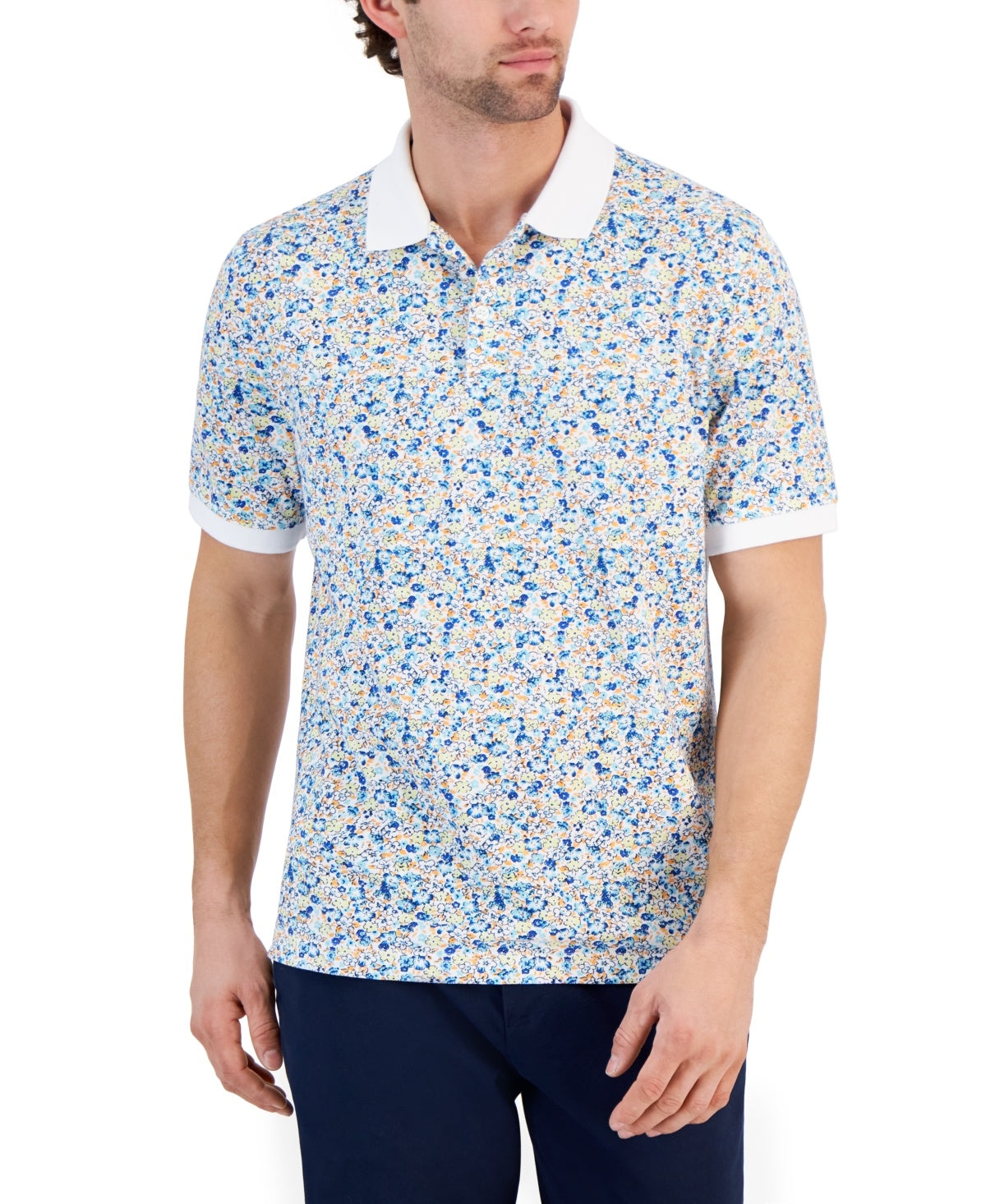 Club Room Men's Size L Multi color MENS Polo