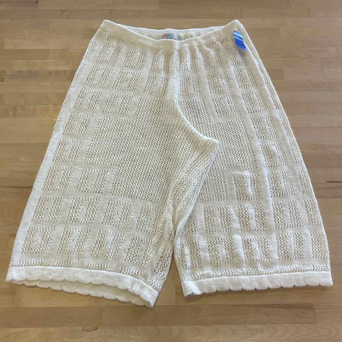 FP Beach Size L White Knit Preloved Pants