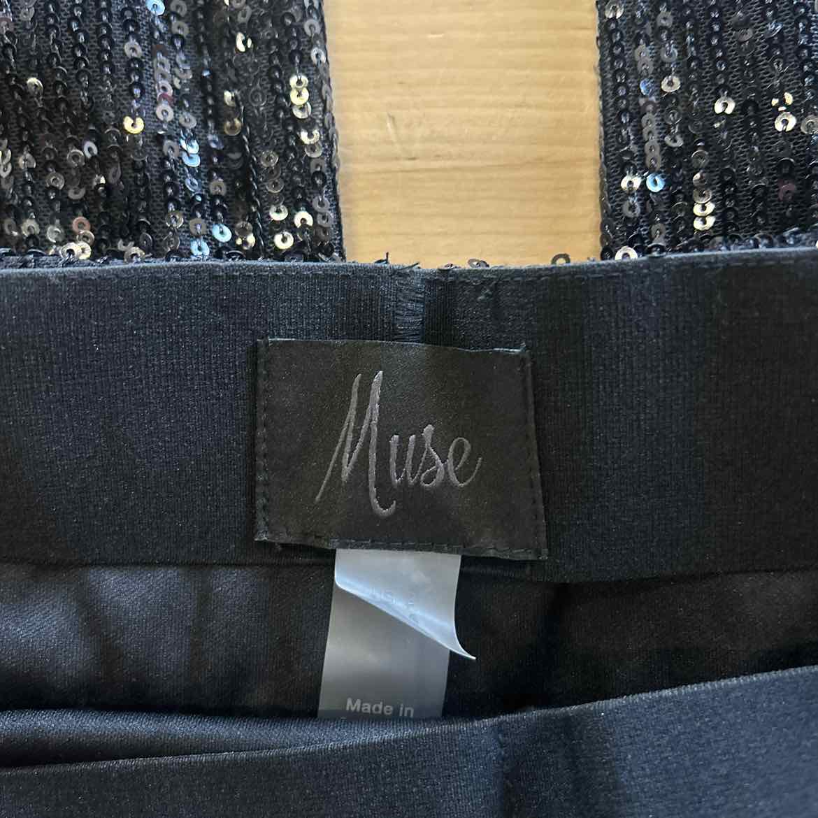 Muse Sequin Pants - Black