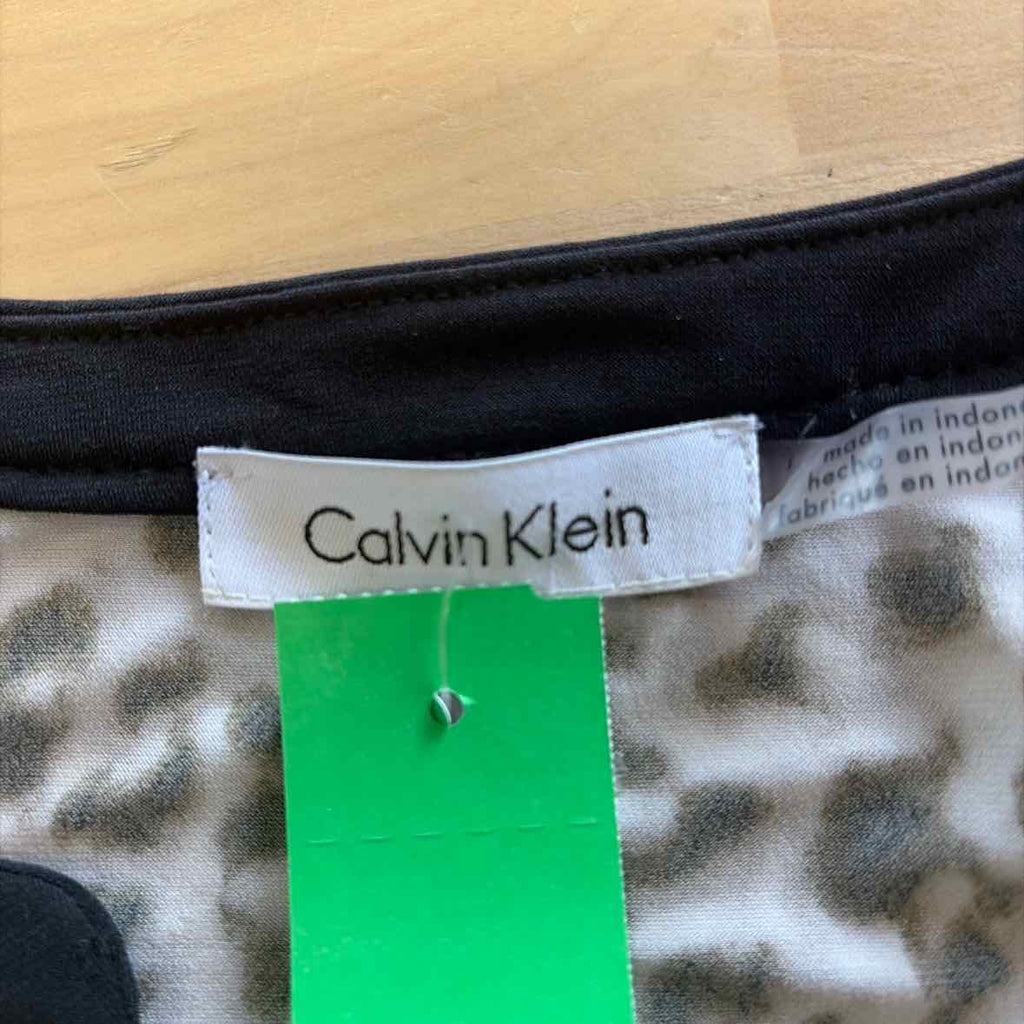 Calvin Klein Size L Gray Preloved Blouse LS