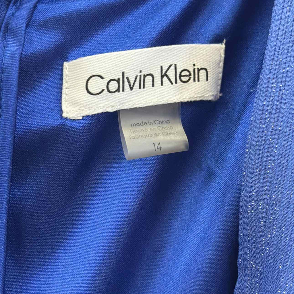 Calvin Klein Size 14 Blue Preloved Dress