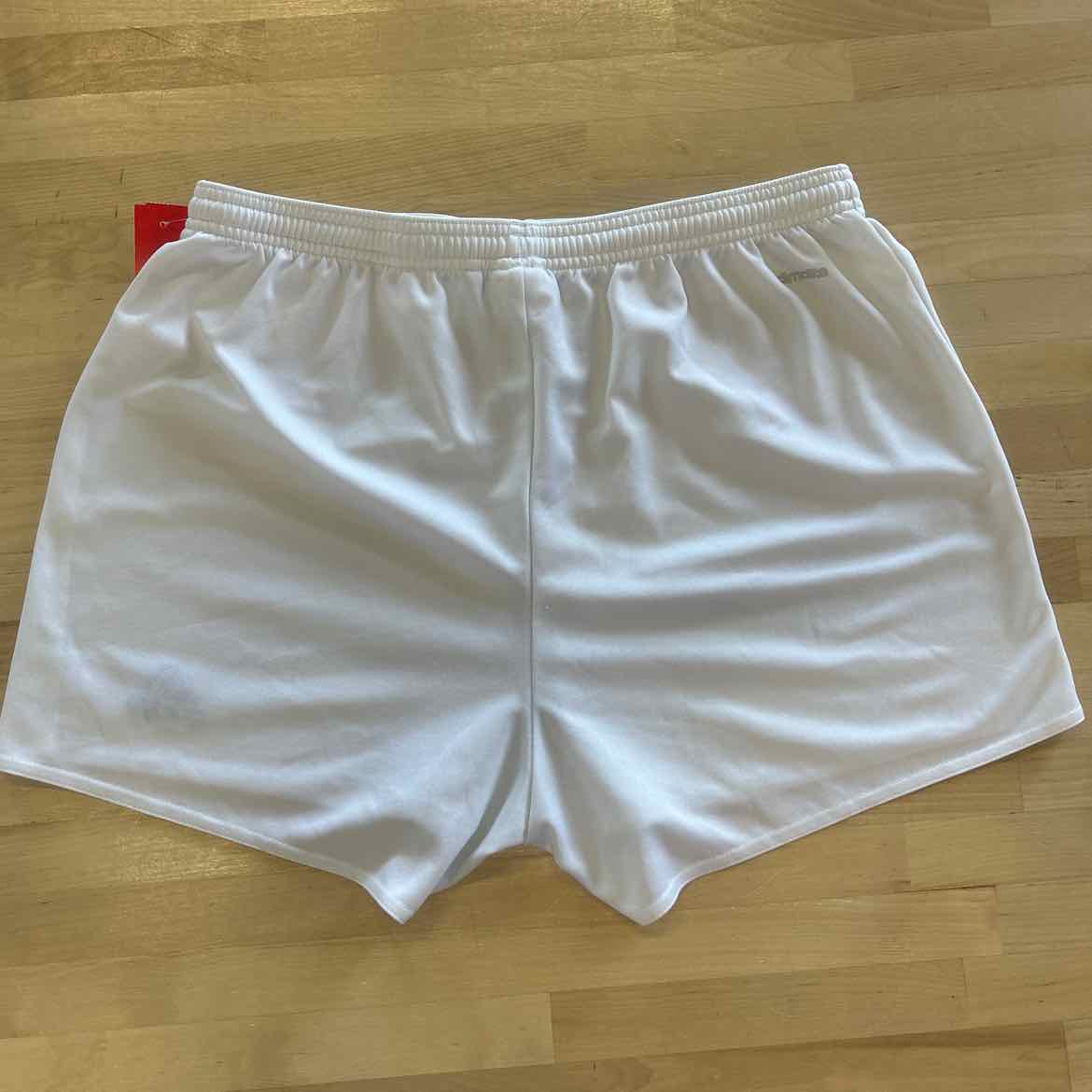 Adidas Size L White Used Athletic Shorts