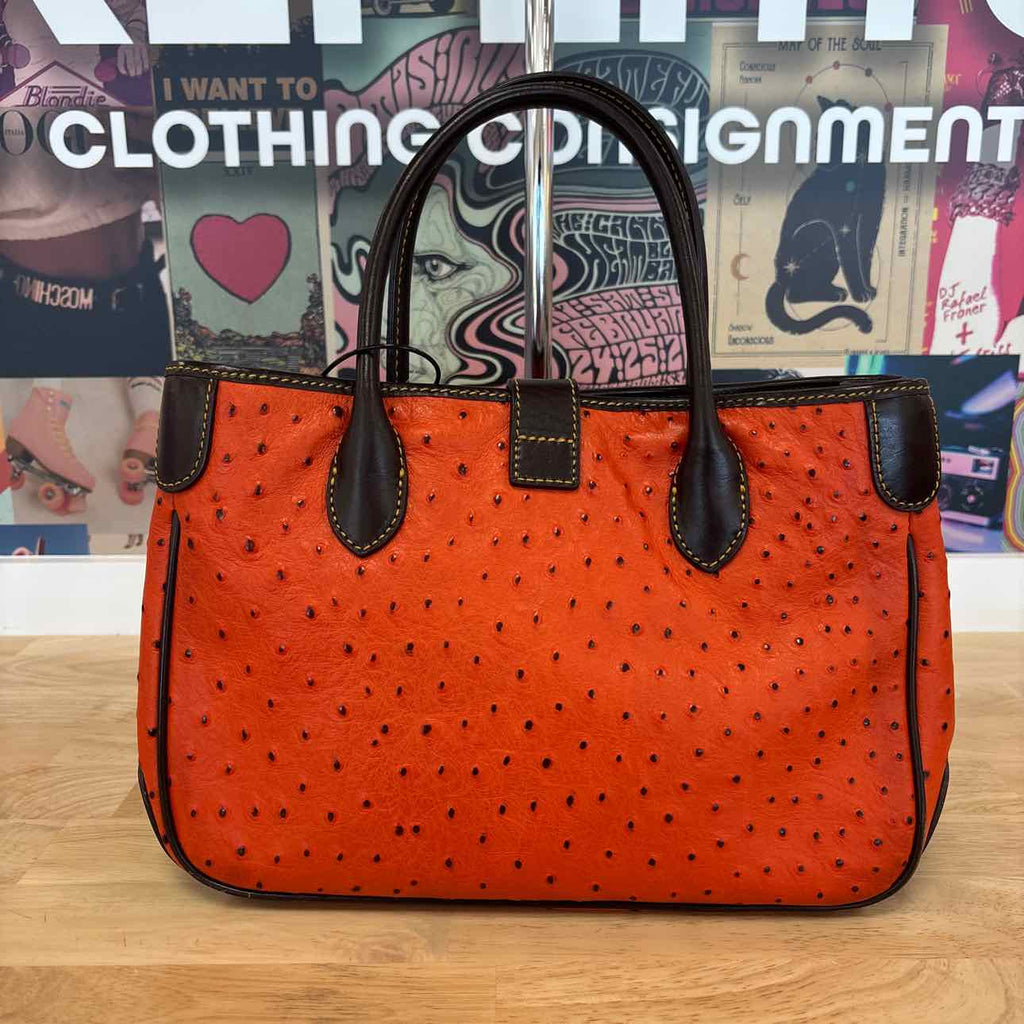 Dooney & Bourke Orange & Brown Purse