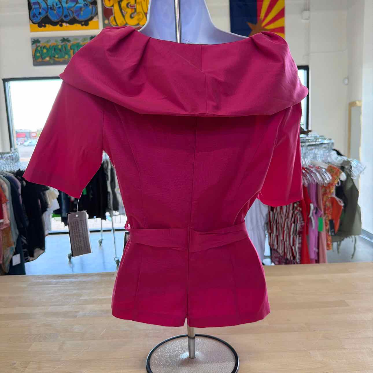 Alex Evenings Size S Pink New Blouse LS