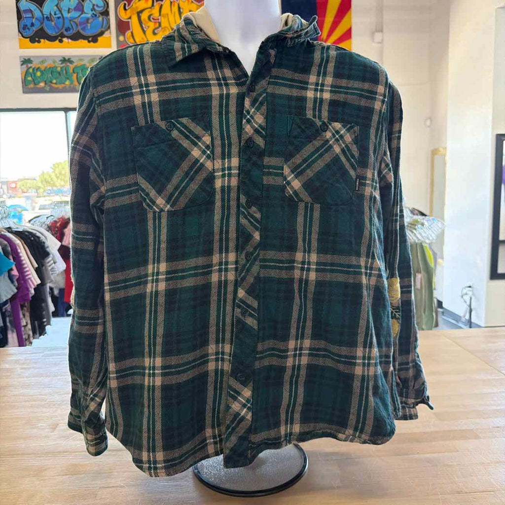 Primitive Size L Green Preloved MENS Flannel
