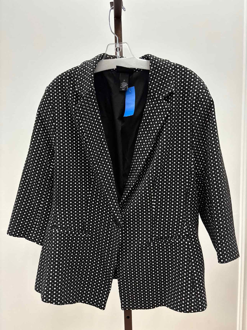 Lane Bryant Size 20 Black White Preloved Blazer