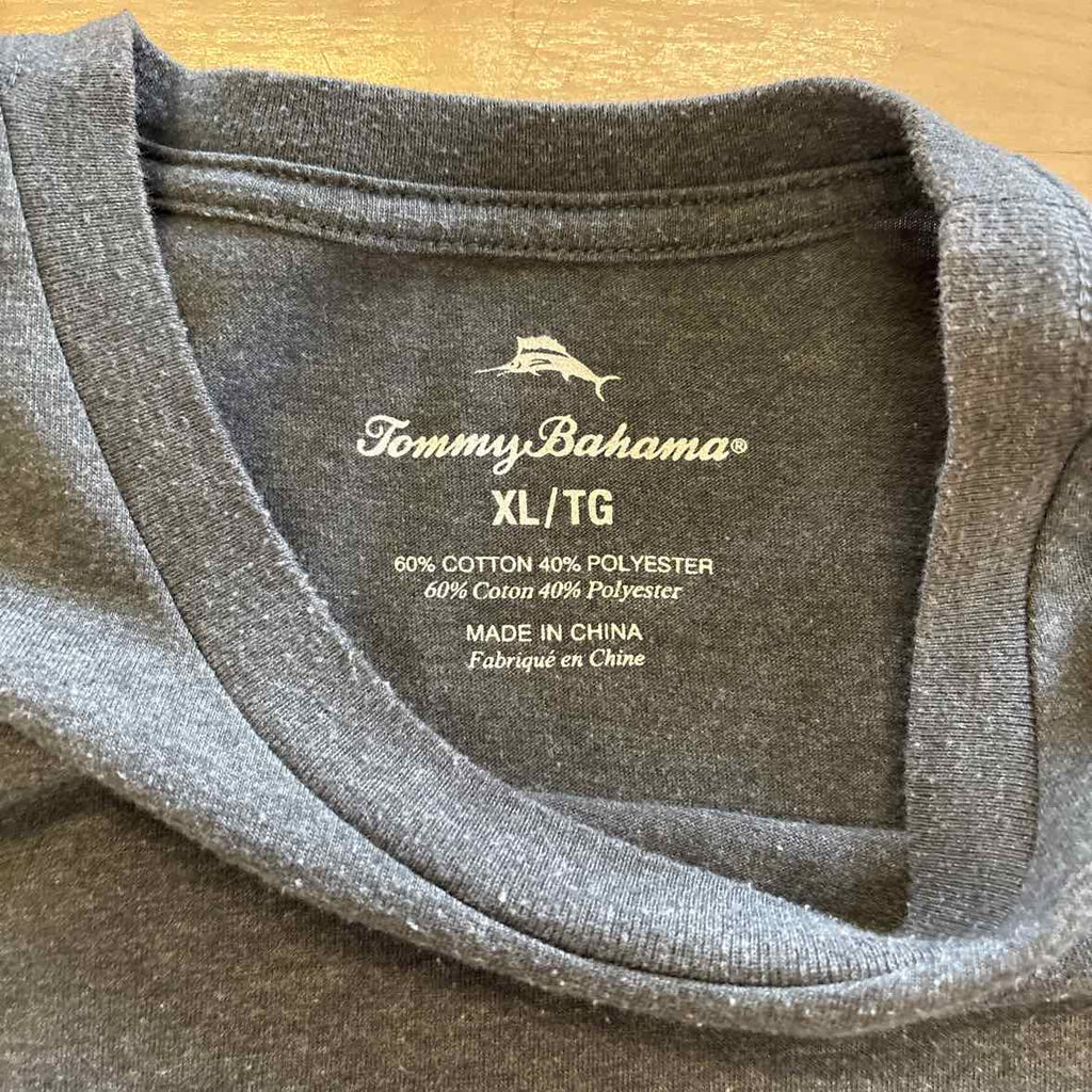 Tommy Bahama Size XL Gray MENS T-shirt