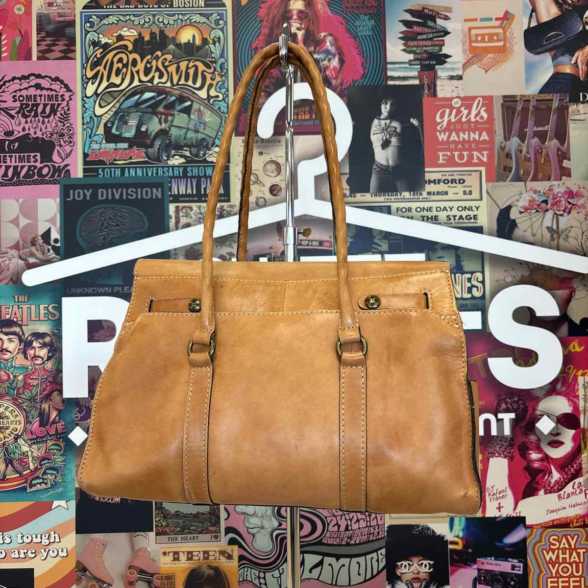 Patricia Nash Tan Leather Preloved Handbag