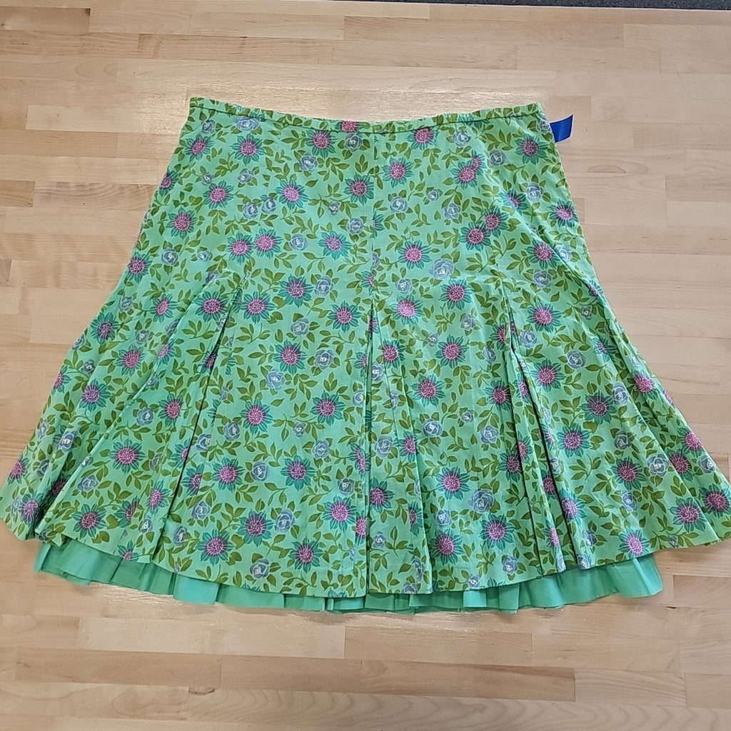 Garnet Hill Size 18 Green Skirt