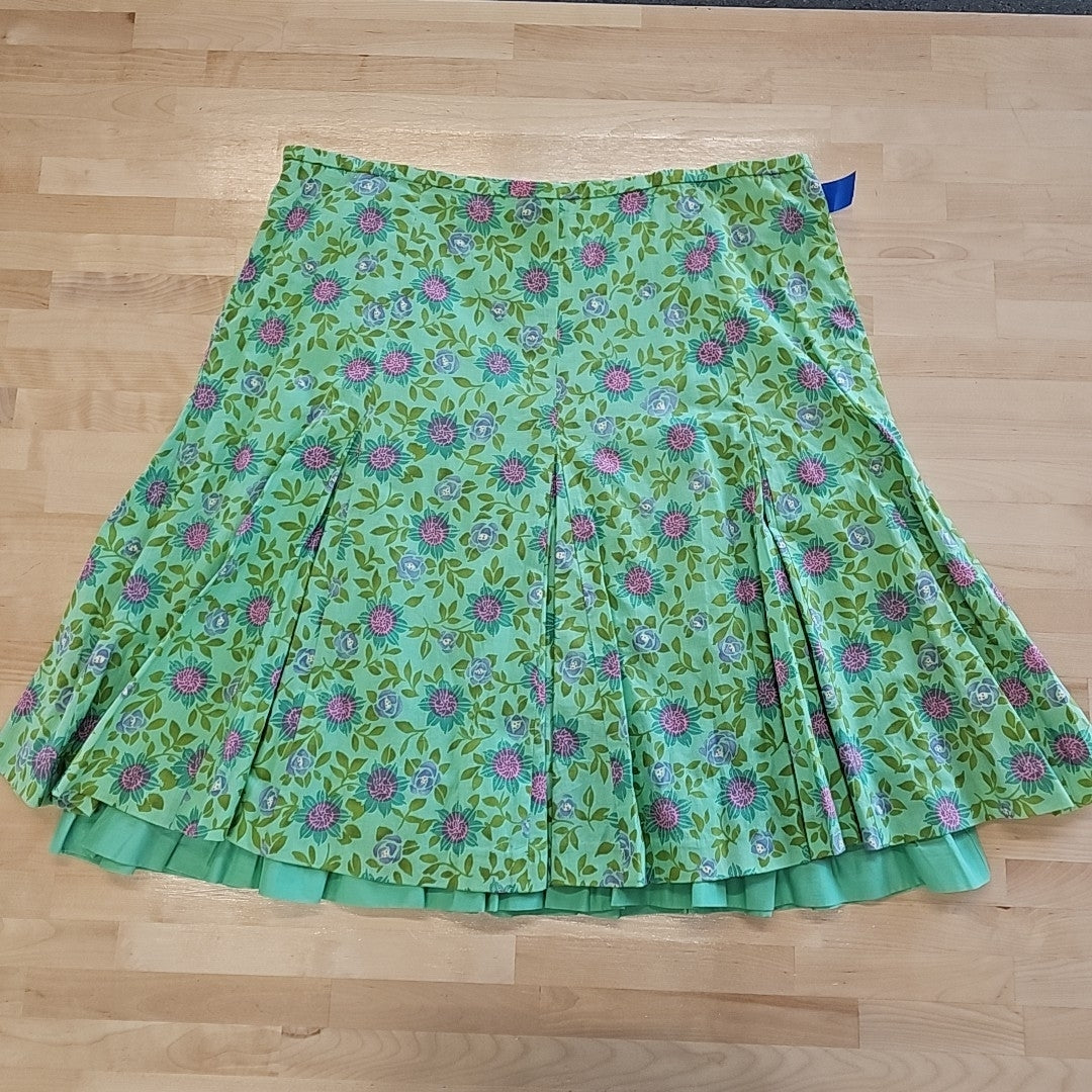 Garnet Hill Size 18 Green Skirt