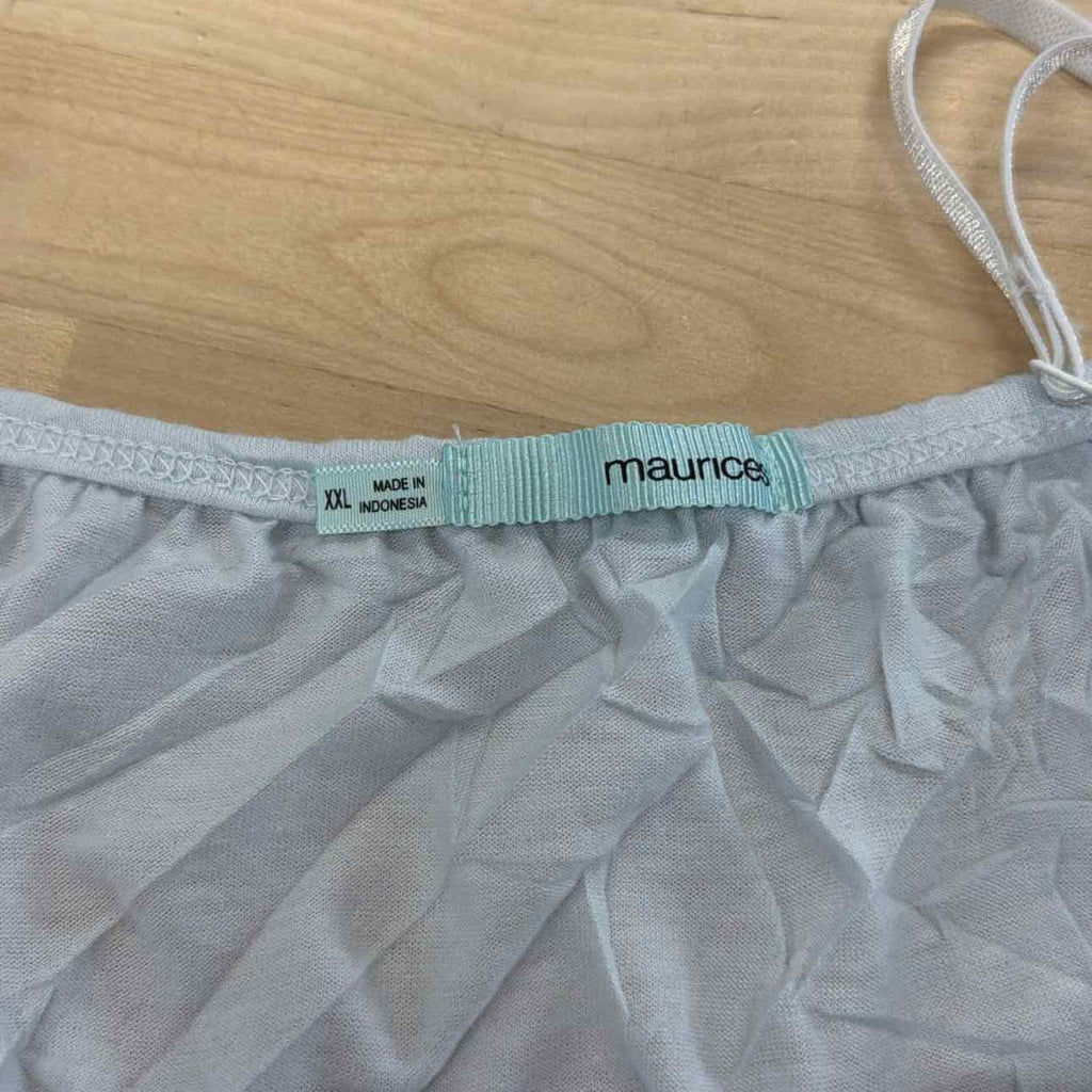 Maurices Size XXL White Used Tank