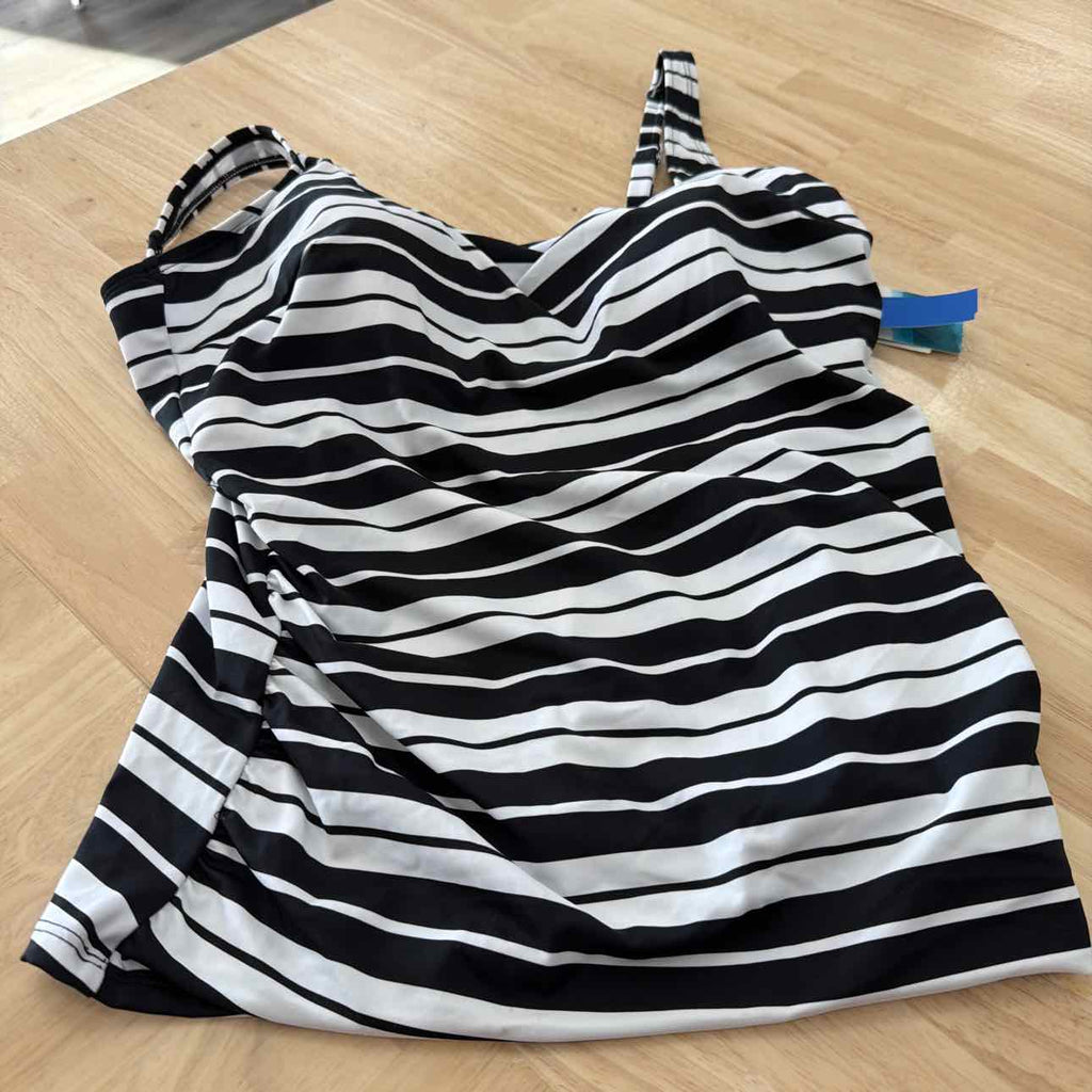 Swim Solutions Women's Striped Tankini Top