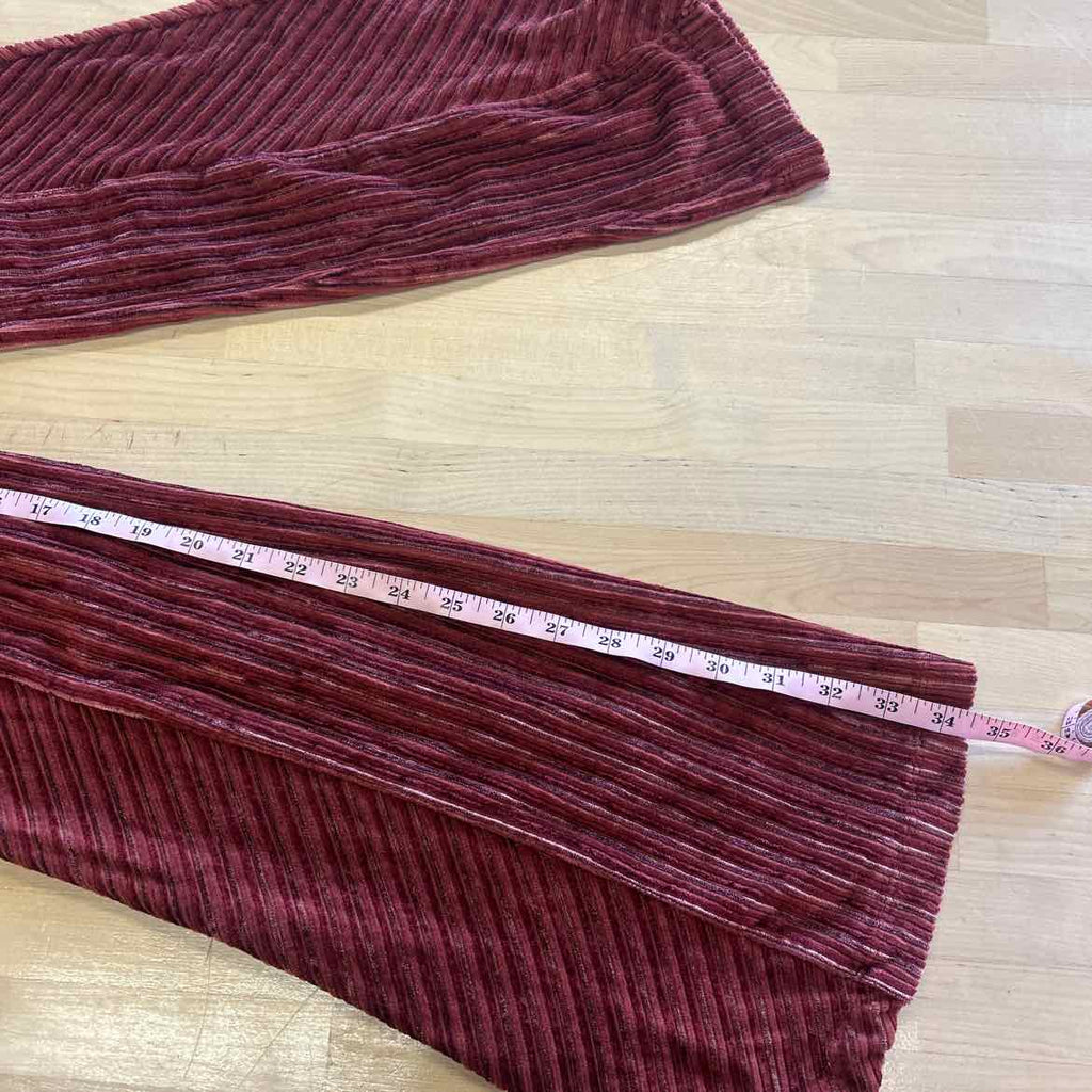 Free People Size M Red Velvet Preloved Pants