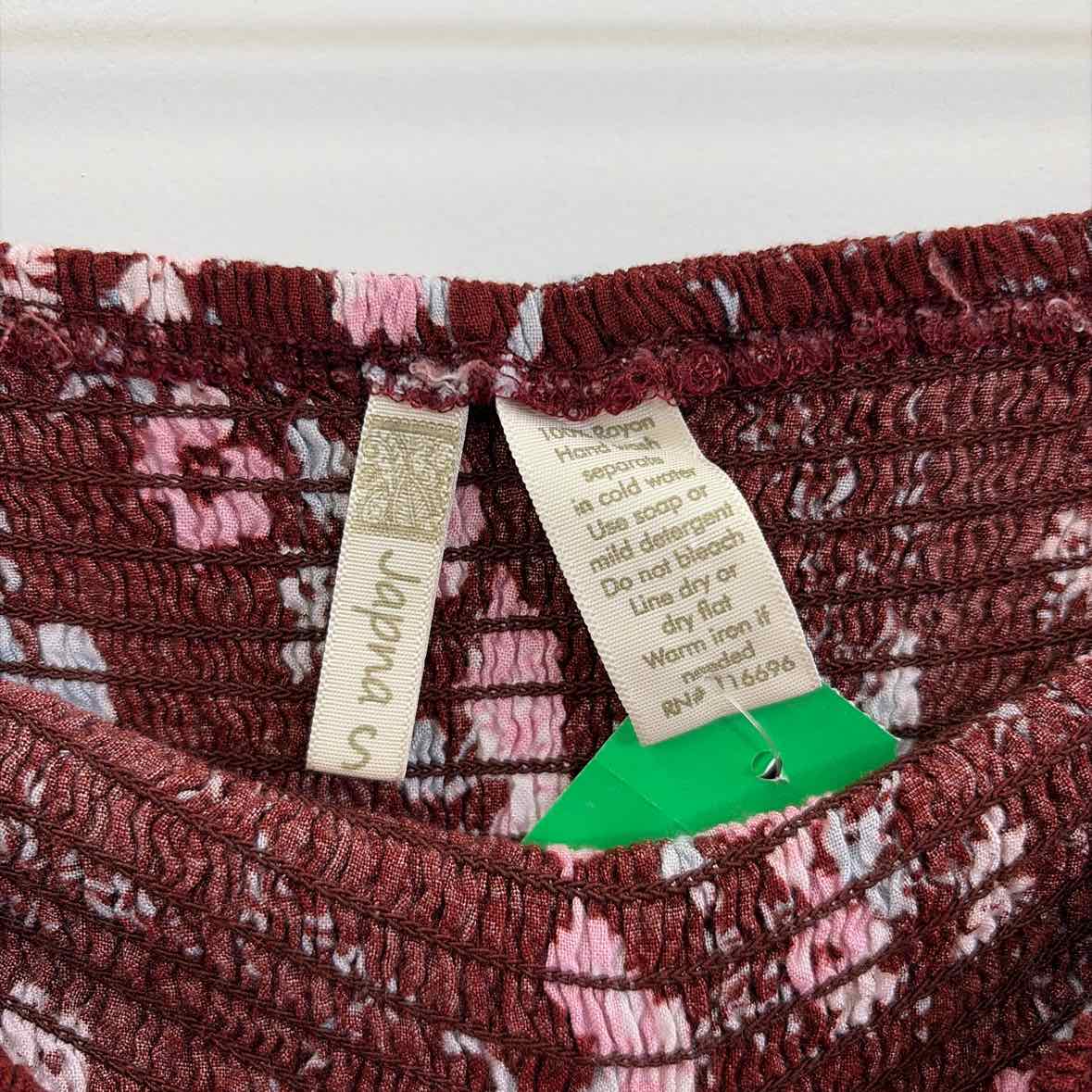 Japna Size S Burgundy Preloved Dress