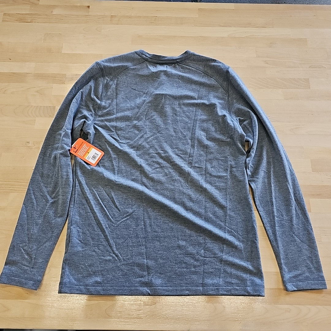 Bass Outdoor Size S Gray MENS Long Sleeve Shirt