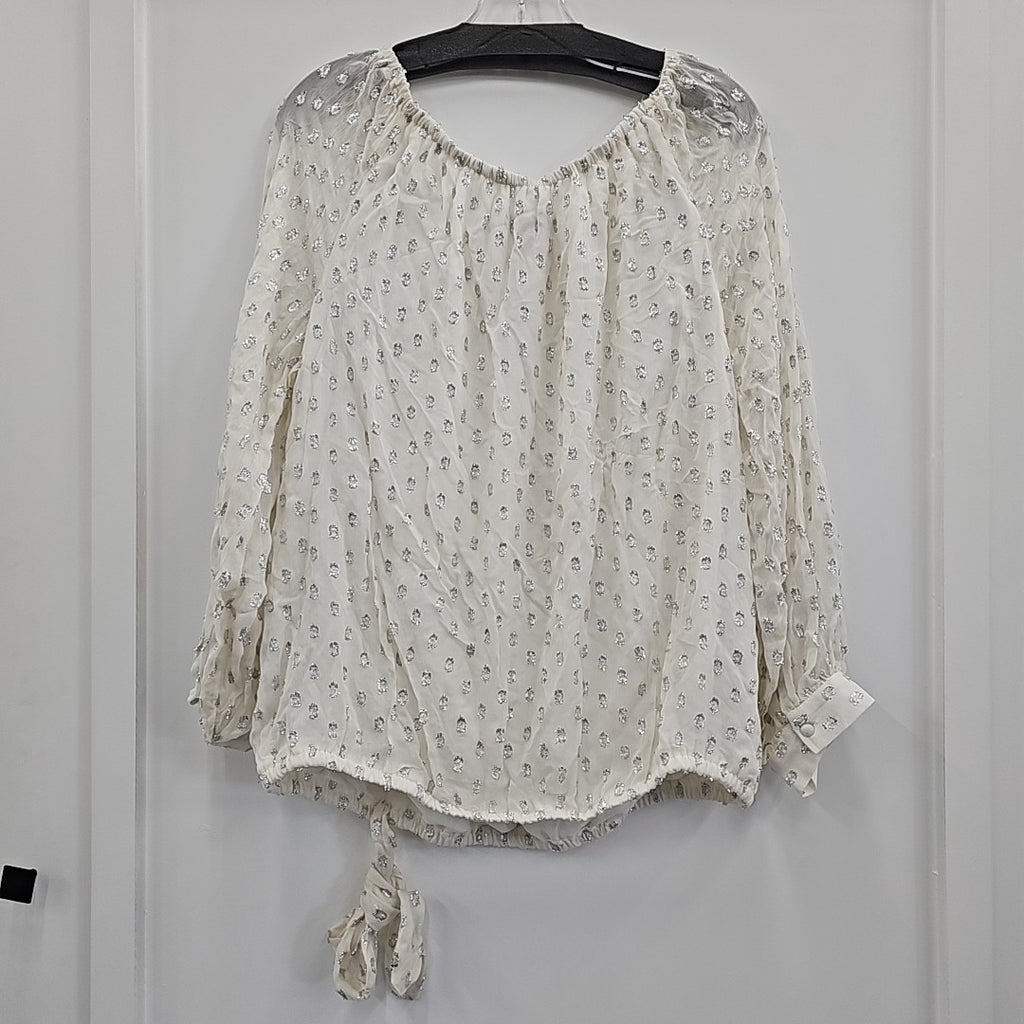 Vince Camuto Size XL White Blouse