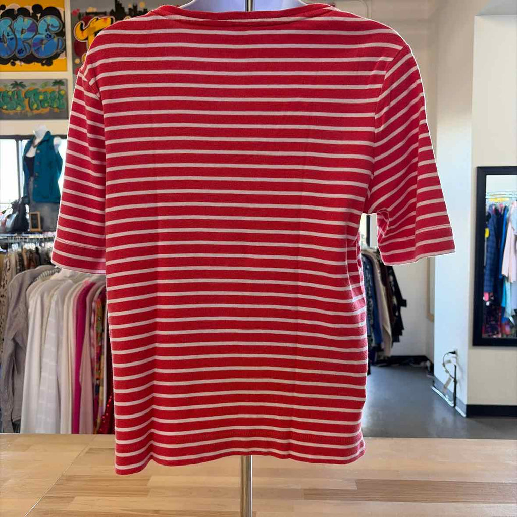 Chico's Size M Red & white Used Blouse
